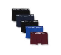 Bestseller A/S JACBLACK Friday Trunks 5 Pack Online LN Caleçon Boxeur, Navy Blazer/Pack:Black-Port Royale-Surf The Web-Black, M Homme