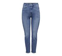 Bestseller A/S Onlemily Pantalon en Jean Stretch HW St AK DNM CRO571NOOS pour Femme en Denim Bleu Moyen 27/30, Medium Blue Denim, 27W x 30L