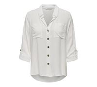 Bestseller A/S Onlyasmin T-Shirt L/S WVN Noos, Blanche-Neige, XXL Femme