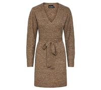 Bestseller A/S Pcellen Ls Wrap Knit Dress Noos BC Robe, fossile, S Femme