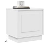Bestseller Armoire de lit - UU - Table de chevet - avec lumières LED - blanche 44x34,5x45 cm FR1135