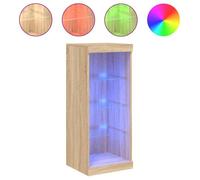 Bestseller Buffet/Commode/Sidebord - CLOUD - avec lumières LED - chêne sonoma 41x37x100 cm FR613