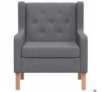 Bestseller Chaise simple - BURKE - Fauteuil salon - gris tissu FF4654