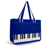 BestSounds Sac de piano, fermeture éclair en tissu Oxford imperméable, accessoires de piano de musique, sac fourre-tout pour étudiants, enfants, filles, femmes, cadeaux pour les amateurs de musique et