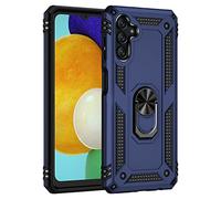 BestST Coque pour Samsung Galaxy A13 5G, Étui de Protection Slim Soft TPU + PC,Heavy Duty Dual Layer Protective Housse avec Support de Bague en métal, Bleu
