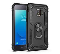 BestST Coque pour Samsung Galaxy J2 Core 2018, étui Protection TPU Souple Durable avec Support de 360°Rotation Anneau [Support de Voiture magnétique][Protection Antichoc][Armor Box] Coque,