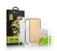 Bestsuit 6in1 Set pour iPhone 13 Coque / Flexi verre blindé / Film arrière / Verre de la caméra / Chiffons / Applicateur (D30 Buffer)