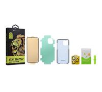 Bestsuit 6in1 Set pour iPhone 13 mini Coque / Verre dur flexible / Film arrière / Verre de la caméra / Chiffons / Applicateur (D30 Buffer)