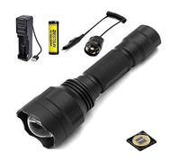 BESTSUN Lampe torche de chasse infrarouge 850nm, lampe de poche chasse ¨¦clair de nuit avec illuminateur infrarouge ¨¤ zoom de 38mm - ¨¤ utiliser avec le dispositif de chasse et de vision nocturne