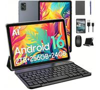 BESTTAB T20 Tablette 10.1 pouces,Android 16,24Go RAM 256Go ROM,Avec Clavier Souris Stylet,5000mAh,5G WiFi,Tablette Pas Cher