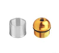 Besttoolifes 18,4 mm, bouchon de queue de canne à pêche en alliage d'aluminium - Base de support portable pour la construction et la réparation de cannes, compatible avec différents diamètres de canne