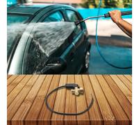 Besttoolifes 55/58 Dispositif de pressostat de lavage de voiture, fonction automatique/arrêt, construction en laiton et plastique, filetage M22 × 1,5, pour nettoyeur haute pression extérieur