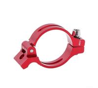 Besttoolifes Adaptateur brasé de dérailleur avant de vélo pour Shimano, pince de montage en alliage d'aluminium 31,8 mm 34,9 mm compatible avec cadre de vélo de VTT (rouge 34,9 mm)