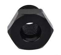 Besttoolifes Adaptateur de mandrin de tour à bois 2,5 cm - 8TPI ou 33 x 3,5 mm vers M18 x 2,5 mm - Convertisseur de broche pour tournage du bois et accessoires, métal noir (25 mm à 18 mm)