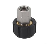Besttoolifes Adaptateur de nettoyeur haute pression M22 en acier inoxydable 12 mm 14 mm femelle vers connecteur femelle 1/4" 3/8" raccord étanche pour la maison, le jardin, le lavage de voiture