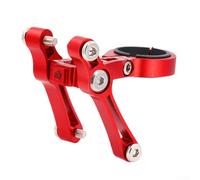 Besttoolifes Adaptateur de support de bouteille d'eau en alliage d'aluminium pour double porte-bouteille, support variable pour guidon, tige de selle, cadres, 222 mm/254 mm/318 mm (rouge)