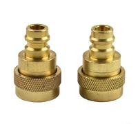 Besttoolifes Adaptateur R134A vers R1234YF, coupleur rapide, ensemble d'adaptateurs de connecteur haute basse pression, pour système de climatisation de charge CA