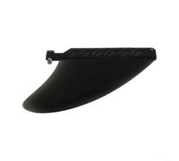Besttoolifes Aileron de surf central souple noir pour SUP gonflable, longboard et rivière - Palmes flexibles en PVC avec vis, 18,7 x 14,2 cm, 150 g