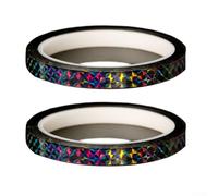 Besttoolifes Autocollants réfléchissants pour leurres - 50 m - Film réfléchissant imperméable - Autocollants de pêche résistants aux UV - Autocollants de leurre résistants à l'usure - Appât de pêche