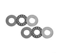Besttoolifes AXK1226 Roulement à aiguilles de poussée avec 4 rondelles AS1266 12 mm x 26 mm pour espace axial Compact Lot de rondelles de butée en acier