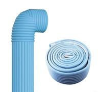 Besttoolifes Bande anti-gel en mousse thermique pour conduite d'eau extérieure 2 m x 8 cm pour la plomberie protection contre les températures glaciales avec installation facile (bleu)