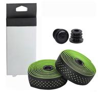 Besttoolifes Bande de guidon double couche en polyuréthane antidérapant, absorbant les chocs, résistante à la transpiration pour vélo de route et VTT (vert)
