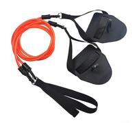 Besttoolifes Bande de résistance à la natation avec pagaies pour entraîneur de natation sur les terres sèches, palmes à crochet amovibles, aide à l'entraînement en TPE hautement élastique pour