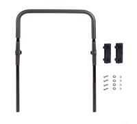 Besttoolifes Barre de poignée réglable pour chariot utilitaire pliable, compatible avec les sports de camping, épicerie ou wagons pour enfants, accessoire en métal ABS noir