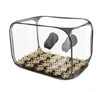 Besttoolifes Boîte à air fixe pliable - Kit de culture de champignons et chambre de fructification pour travaux de mycologie, boîtier de contrôle en PVC, 80 x 59 x 59 cm (noir)