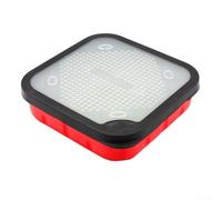 Besttoolifes Boîte compacte en plastique Live Plus avec trous de pêche et joint en silicone pour pêche à la carpe, appâts rouges, organisateur léger pour (S(17017045mm), respirant