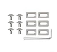 Besttoolifes Boulons et rondelles en acier inoxydable M5 Road pour pédales KEO A-Kit et B-Kit - Lot de 6 avec clé hexagonale