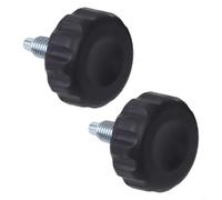 Besttoolifes Bouton de vélo d'appartement 12 x 1,75 mm filetage métal et plastique Pièce de rechange pour équipement de fitness avec poignée antidérapante et design de serrage à la main