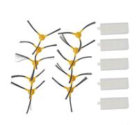 Besttoolifes Brosse latérale et kit de remplacement de filtre pour aspirateur robot Netbot S12 et T550W T560H - 5 10 brosses latérales