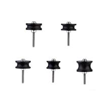 Besttoolifes Brunissoir en bois d'ébène noir - Lisseur plat et pointu pour cuir pour outil de polissage des bords, tige de lissage faite à la main en bois (B)