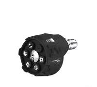 Besttoolifes Buse de nettoyeur haute pression réglable 6 en 1 de 6,35 mm - Embout de pulvérisation haute pression avec modes de rinçage de savon 0° 15° 25° 40° 4000 PSI - Compatibilité à changement
