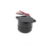 Besttoolifes Buzzer électronique actif DC 12 V, alarme continue 90 dB, trou de montage de 34 mm, boîtier en ABS, pour projets de bricolage automobile, sécurité et électronique