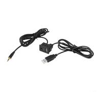 Besttoolifes Câble adaptateur de montage encastré pour tableau de bord de voiture, prise d'interface audio ABS 12 V pour installation centrale du panneau de commande, compatible avec voitures et