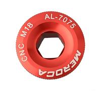 Besttoolifes Cache-boulon de pédalier en alliage M19 M20 - Bras central de fixation léger - Vis à tête cylindrique en aluminium - Compatible avec Ixf Prowheel (rouge)