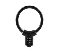 Besttoolifes Cadenas en U avec combinaison réinitialisable à 4 chiffres, sécurité antivol sans clé pour vélo et scooter, anse en acier robuste de 12 mm, design compact et portable (noir)