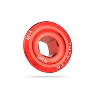 Besttoolifes Capuchon rouge M15 en alliage d'aluminium pour manivelles à arbre creux - Tailles de filetage M15/M18/M19/M20, pour alliage 7075 usiné CNC, finition noire et rouge anodisée, hauteur de 11