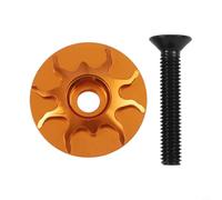 Besttoolifes Capuchon supérieur en alliage d'aluminium pour casque de vélo pour tige de 28,6 mm - pour usiné CNC, finition anodisée, boulon en acier inoxydable, diamètre extérieur de 31,8 mm