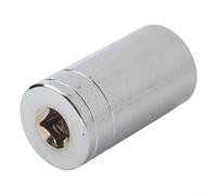 Besttoolifes Clé à douille 1/2", jeu de douilles profondes de 8 mm à 27 mm, acier au chrome vanadium, outil hexagonal à long manche, adaptateur à cliquet à couple élevé, portée profonde, argent (32 mm