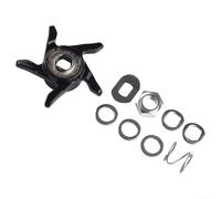 Besttoolifes rein étoile noire en aluminium pour moulinets de pêche Baitcast - Outil de soulagement de la traînée en forme d'étoile usiné avec précision, compatible main gauche/droite, renforcé