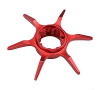 Besttoolifes Clé de déchargement de frein pour moulinet Baitcast, outil de moulinet en alliage d'aluminium CNC, accessoire de réglage 6 étoiles compatible avec Kastking Kestrel pour Elite (rouge)
