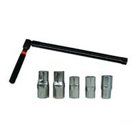 Besttoolifes Clé de lavabo avec griffe pivotante et jeu de douilles de 8 à 13 mm, clé réglable en alliage d'acier pour robinet, évier et robinet mitigeur installation et réparation - Droite