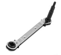 Besttoolifes Clé de service à cliquet pour valve de climatiseur, outil de réparation de réfrigération avec adaptateur hexagonal de 5,1 cm, entraînement 6,35 mm, tailles 3/16 et 5/16 pouces (4 types