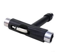 Besttoolifes Clé en T pour skateboard | Clé d'essieu de roue de skateboard réglable pour l'entretien du longboard | Clé de type T portable pour skateboard, 108 x 103 x