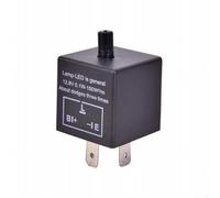 Besttoolifes Clignotant LED pour relais 3 broches clignotant réglable pour relais pour indicateur de voiture 12 V avec fréquence réglable compatible avec les systèmes de terre positive