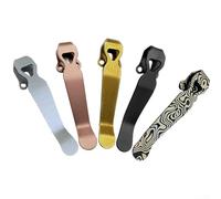 Besttoolifes Clip en titane avec finition formée à la main pour couteaux de taille compacte (noir)