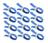 Besttoolifes Clips de couverture de piscine en acier inoxydable, pinces de piscine pour piscine hors sol, clips de protection contre le vent pour piscines hors sol, serviette de plage (bleu 12)